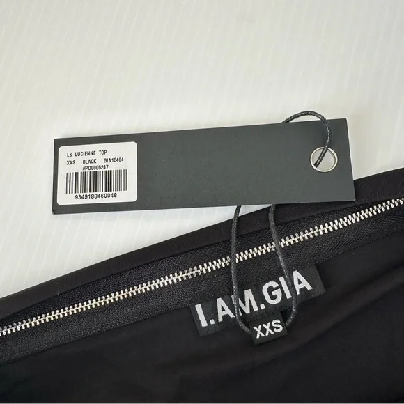 I.AM.GIA NWT Lucienne Top Black, XXS - Picture 5 of 8